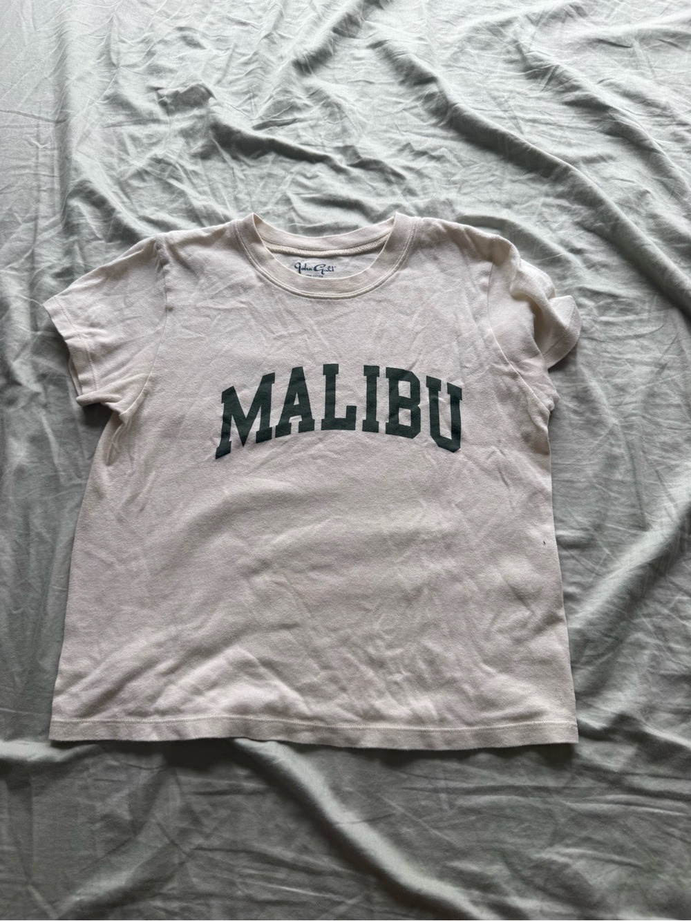 Brandy Melville Light Pink 'MALIBU' Graphic Tee